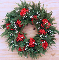 Holiday Hydrangea Wreath